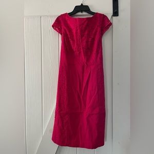 Antonio Melani Hot Pink Lace Sheath Dress Sz 8